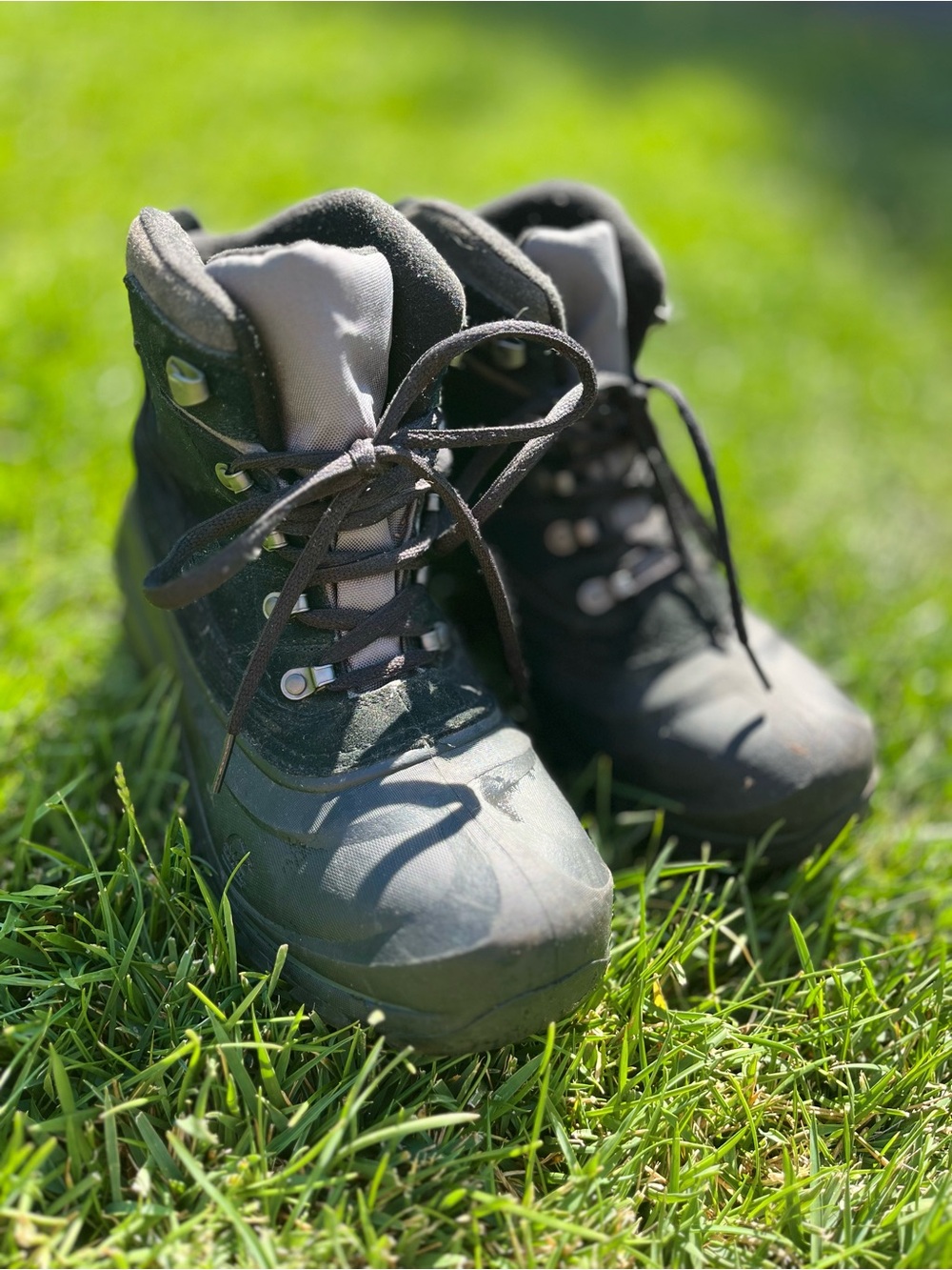 Mens Black Sorel Outdoor Lace-Up Boots
